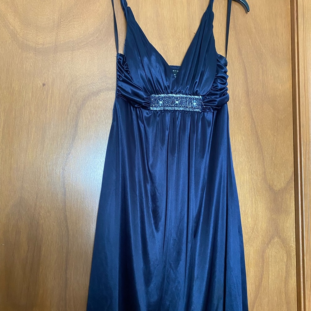 Navy Beaded mini dress Size M